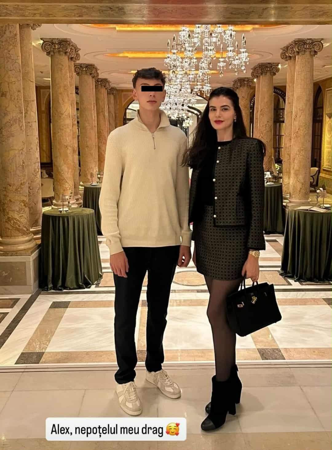 Monica Gabor și nepotul ei