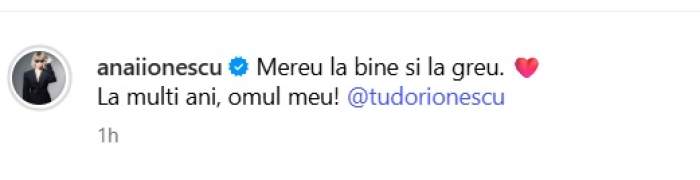 Ana Ionescu de la Power Couple își sărbătorește soțul, pe Tudor Ionescu! Ce urare emoționantă i-a făcut de ziua lui de naștere: "Omul meu"