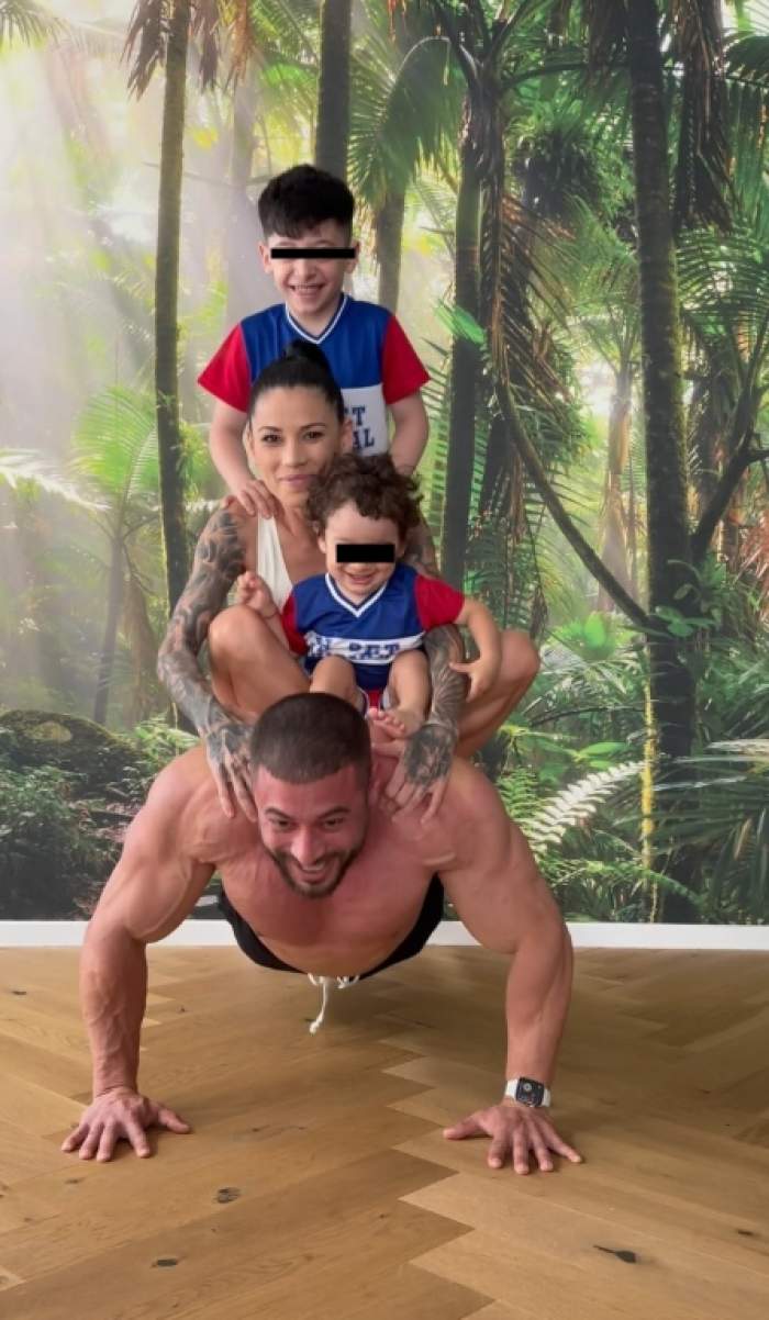 roxana vancea cu copiii si sotul