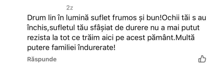 mesajul pentru Ștefania Szabo