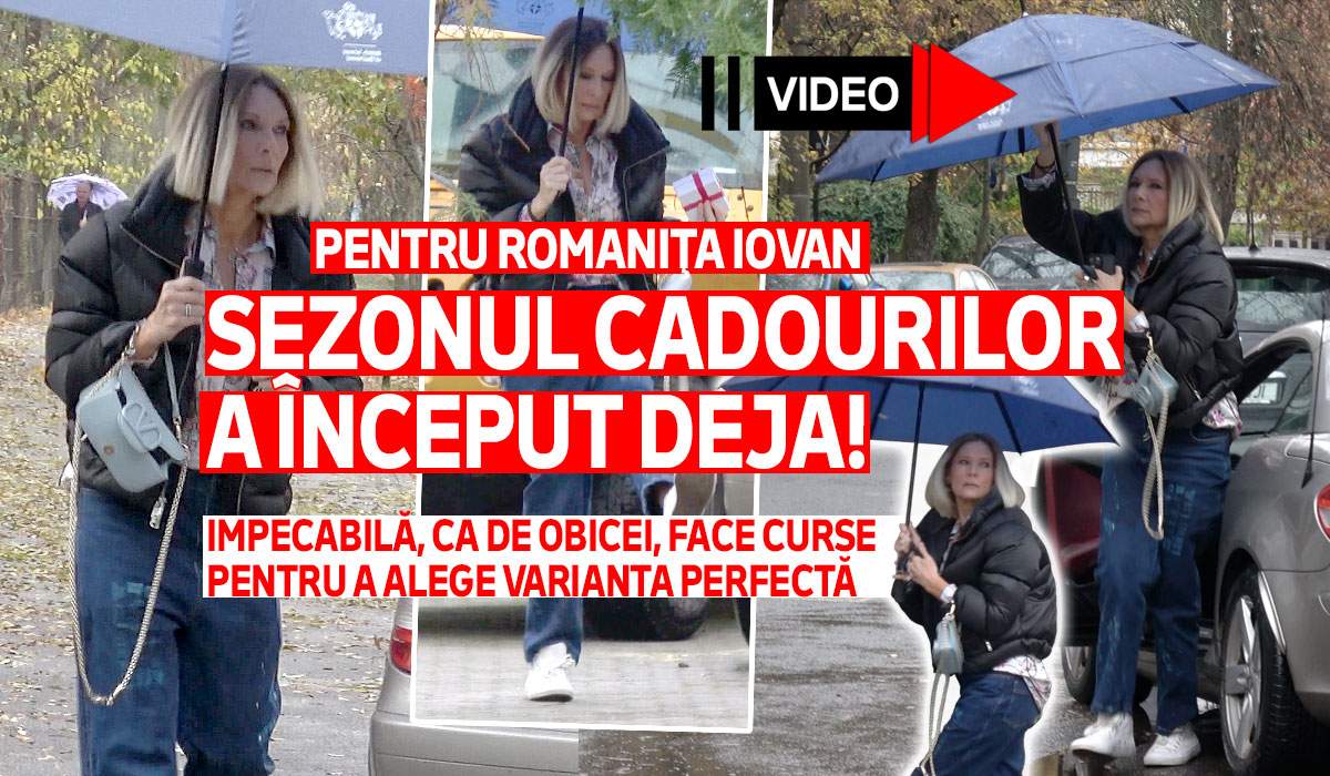 Pentru Romaniţa Iovan, sezonul cadourilor a început deja! Impecabilă, ca de obicei, face curse pentru a alege varianta perfectă
