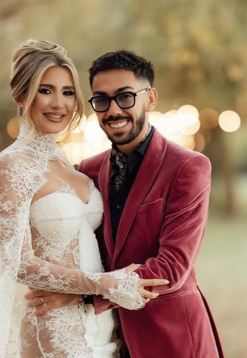 Armin Nicoara si Claudia Puican la nunta lor