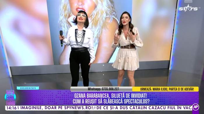 Ozana Barabancea a slăbit 35 de kilograme într-un timp record! Artista poartă acum hainele fiicei sale