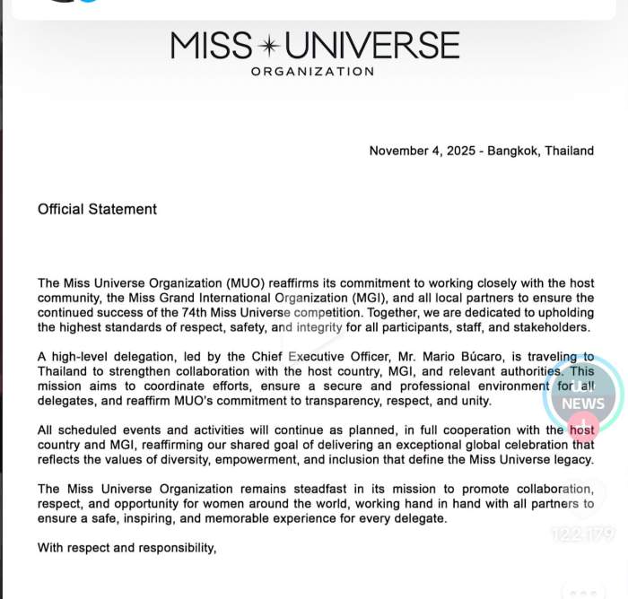 Scandal de proporții la Miss Universe! Concurentele, solidare față de contracandidata lor, după ce s-a solicitat ca aceasta să fie scoasă afară