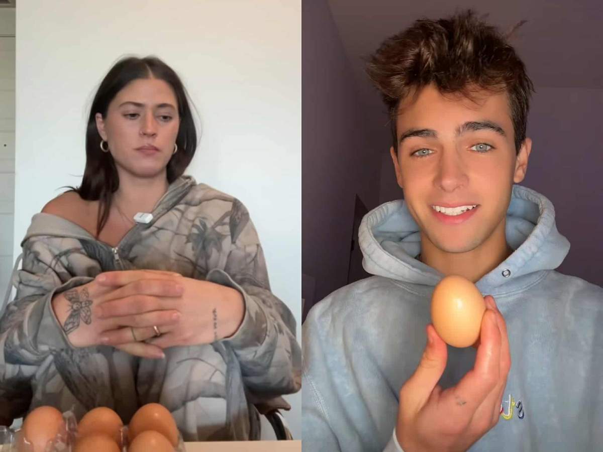 oameni care fac Raw Egg Trend