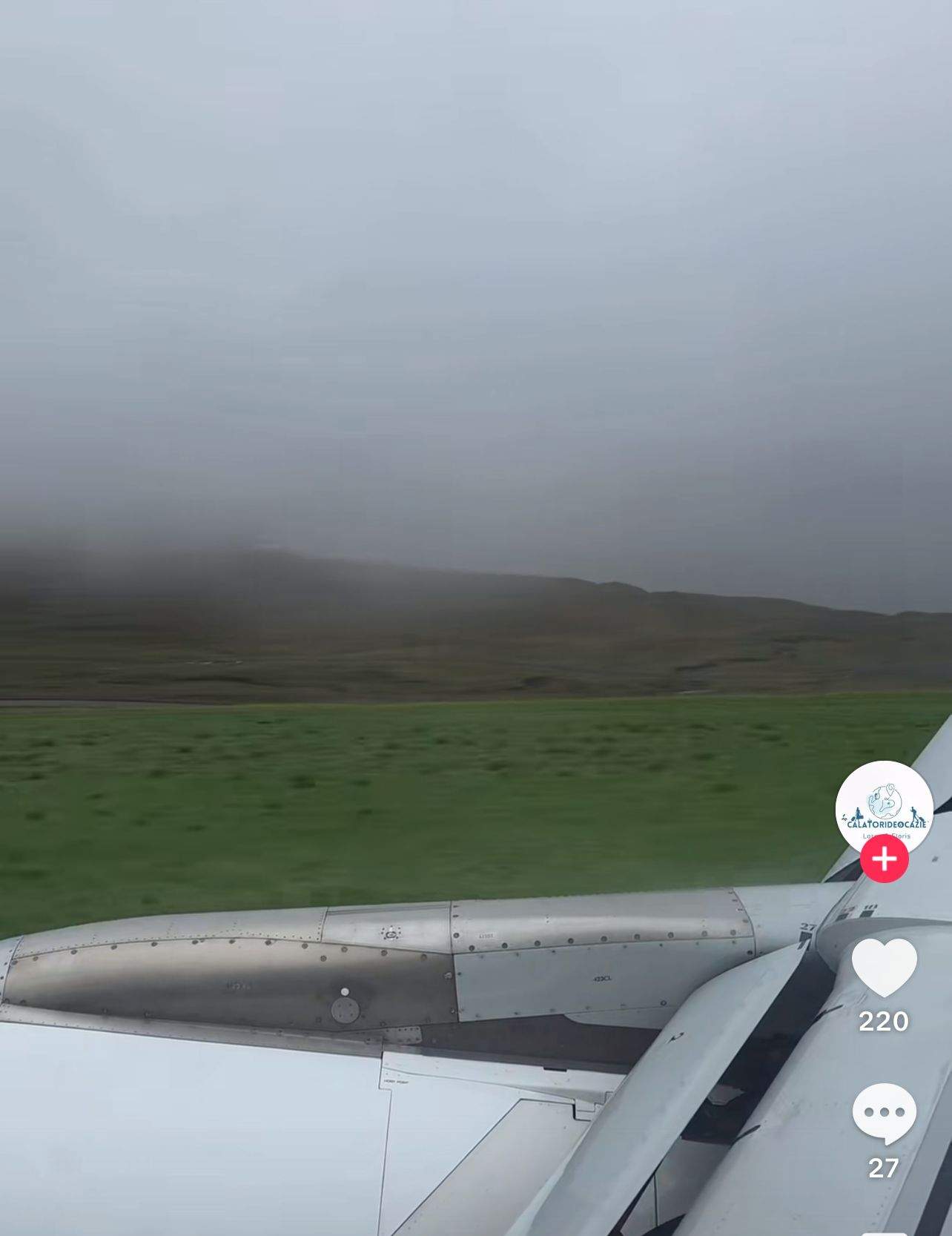 Momente de panică pentru doi vloggeri de travel din România! Avionul în care se aflau nu a putut ateriza în Insulele Feroe