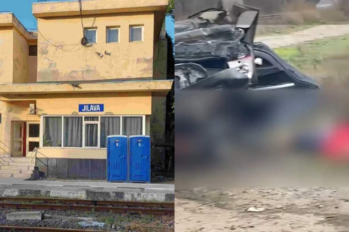 Accident mortal pe calea ferată, în stația Jilava. Patru persoane și-au pierdut viața după ce un tren a lovit o mașină