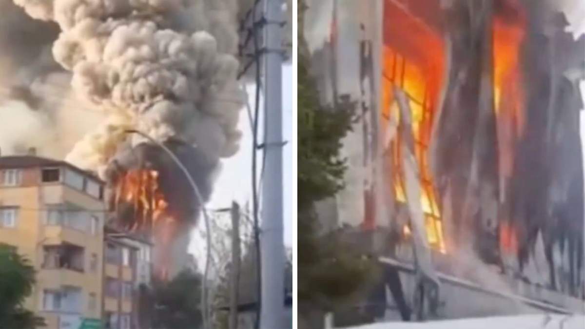 Incendiu urmat de explozii într-un depozit de parfumuri din Turcia! Au murit șase persoane, iar una a fost rănită