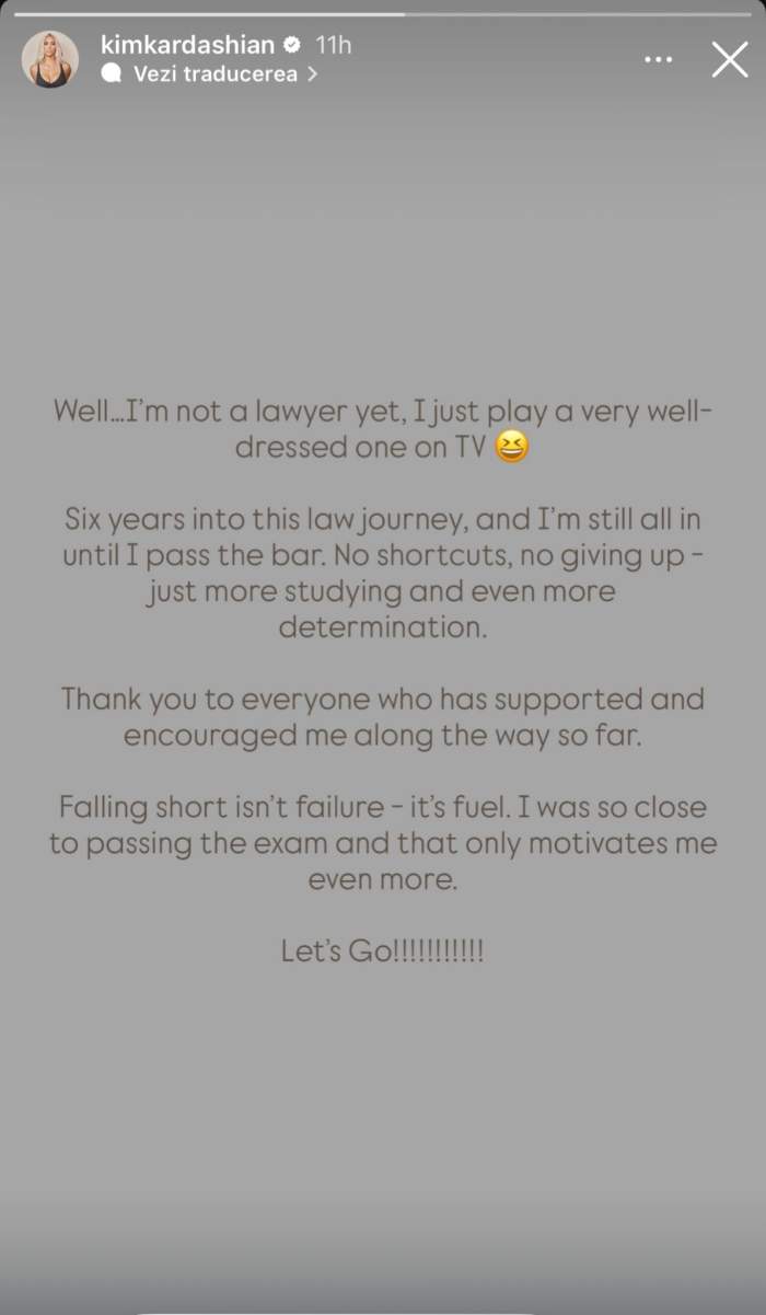 Kim Kardashian, pregătită să susțină din nou examenul de barou. Va mai apela sau nu la ChatGPT?