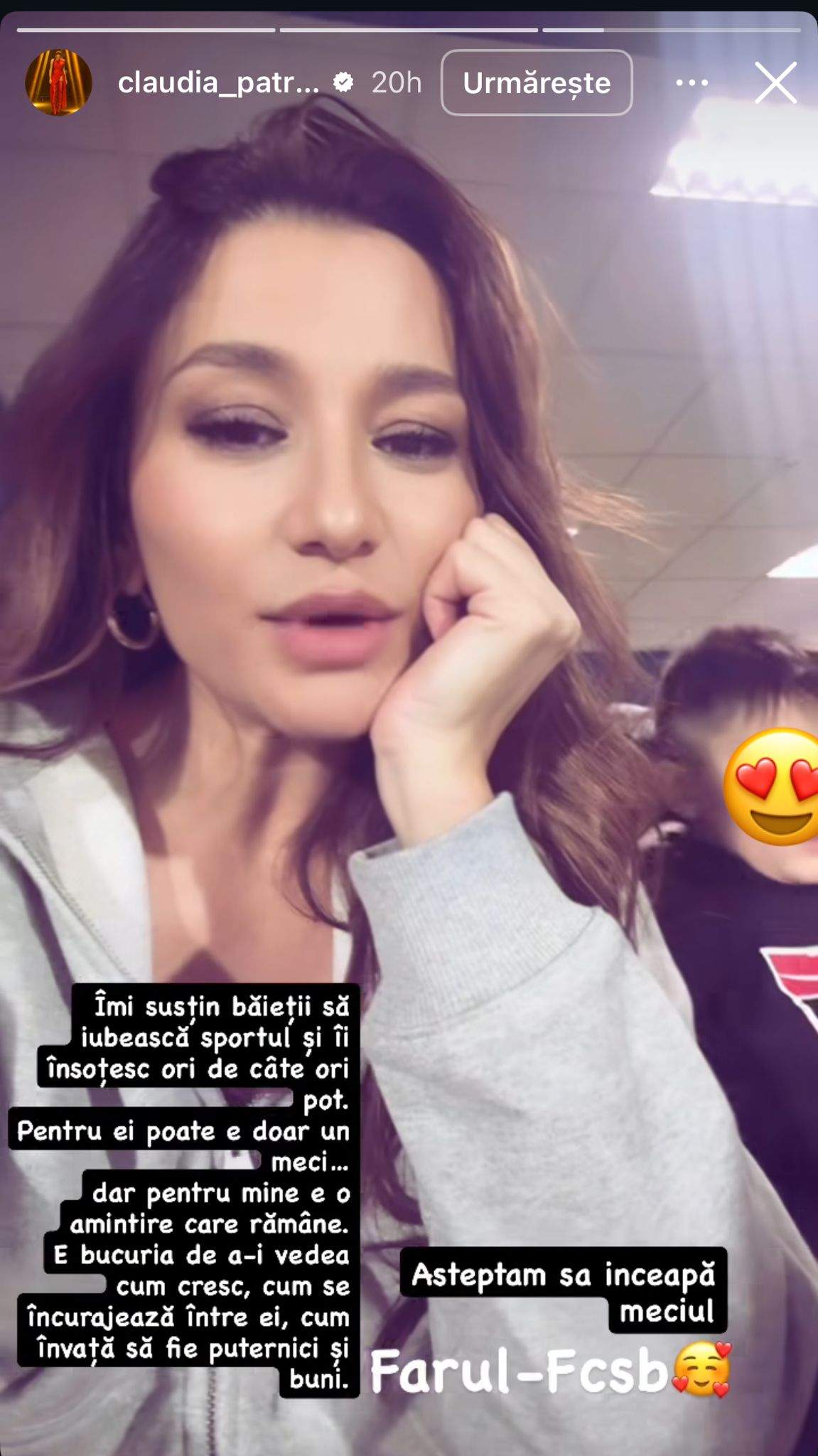 Claudia Pătrășcanu, pe stadion