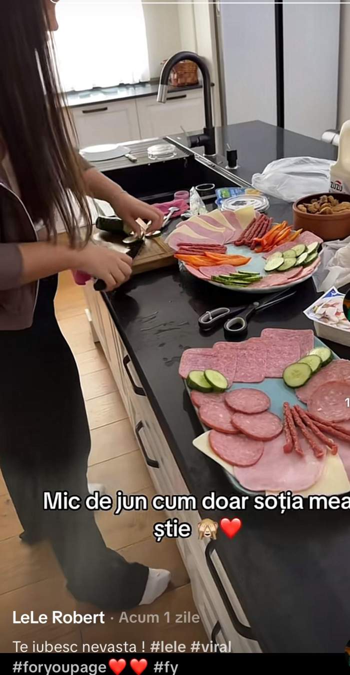 Micul dejun pregătit de Andra Volos pentru Lele