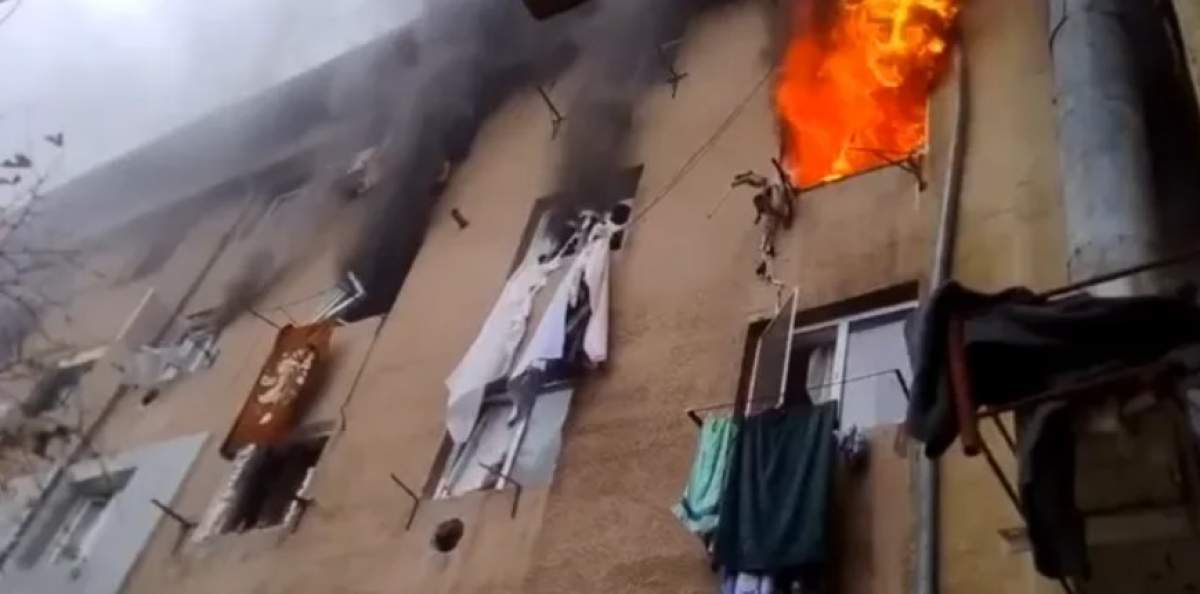 Garsoniera în care s-a produs explozia