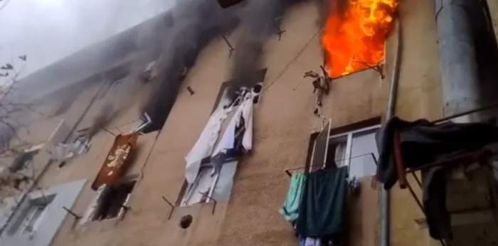 Garsoniera în care s-a produs explozia