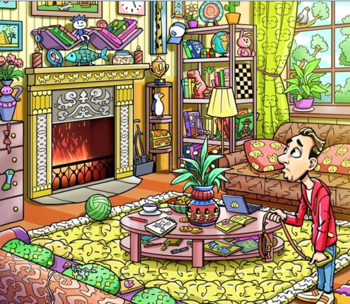 Imaginea în care se ascunde cățelul