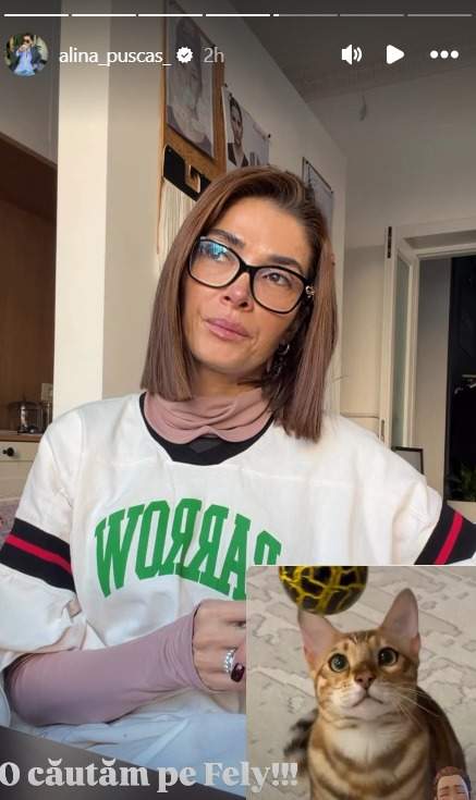 Alina Pușcaș, pe story
