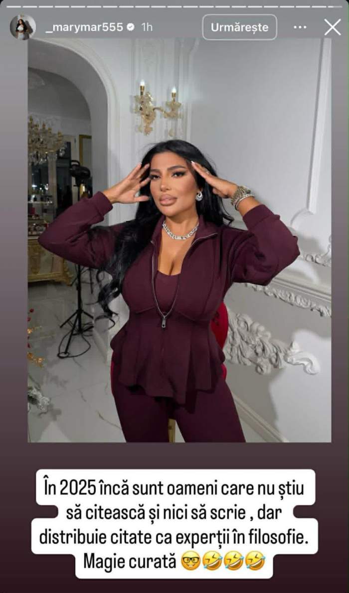 Mesajul dur scris de Alina Marymar