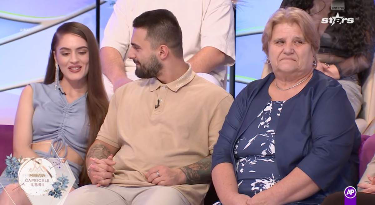 Bunica Virginia, alături de nepotul ei Alex și iubita acestuia