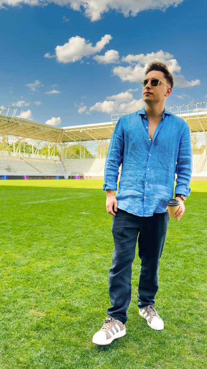 Radu Țibulcă, pe un stadion