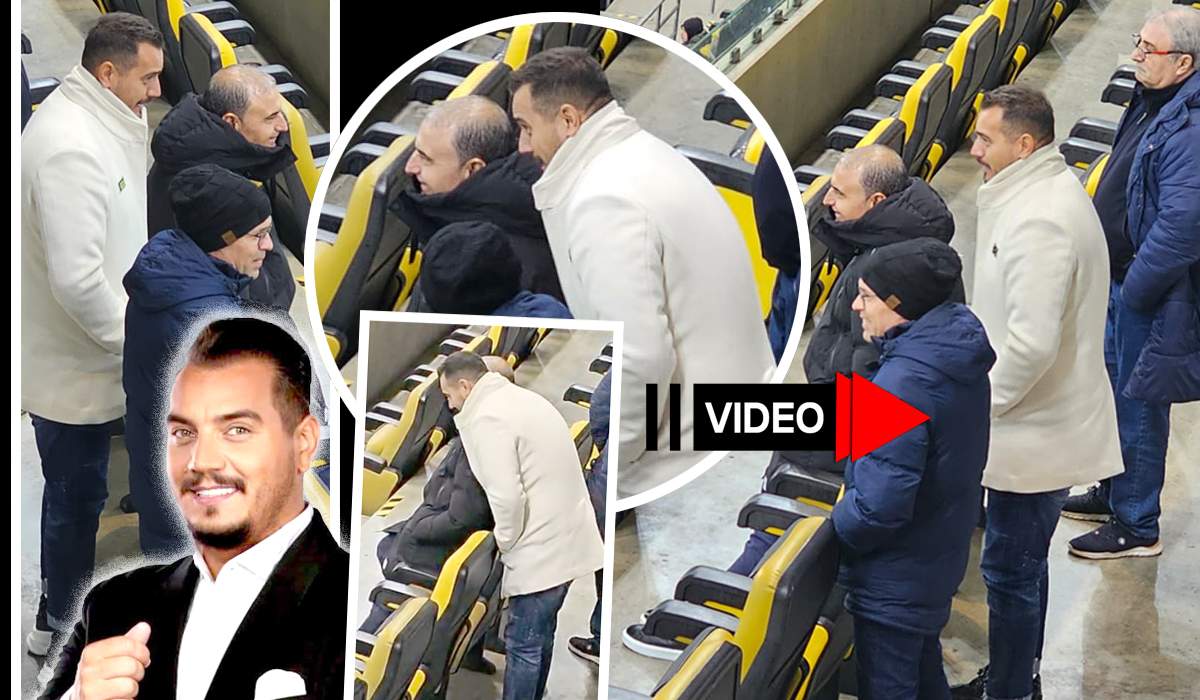 Imagini de senzație cu Bursucu! A ieșit pe stadion și a dat clasă tuturor! Cum arăta prezentatorul și în ce companie selectă a fost surprins