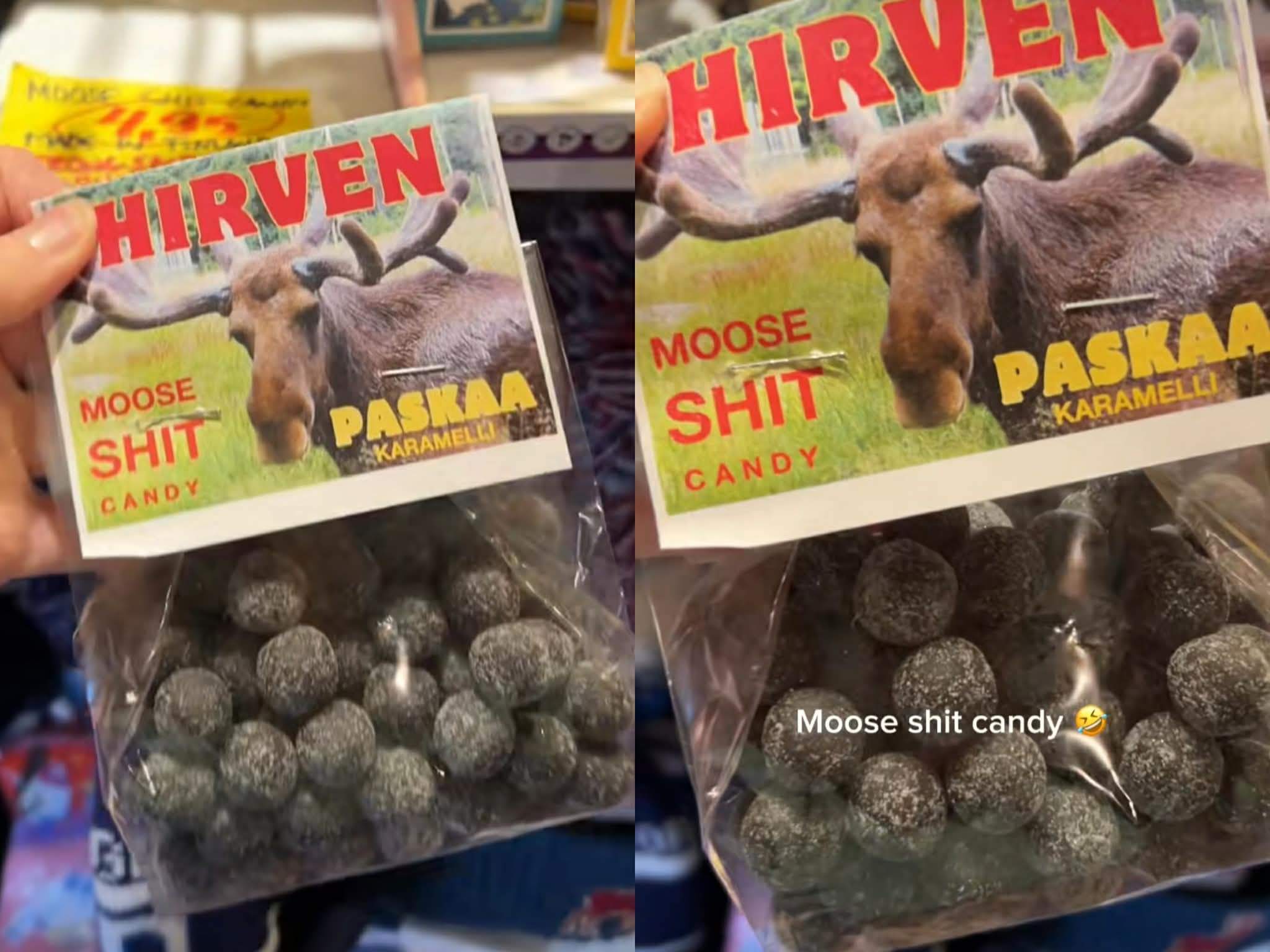 bomboane cu gust de fecale de ren