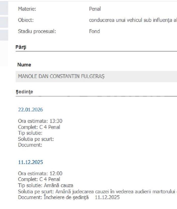 Martor-cheie în scandalul penal al lui Fulgy de la Clejani | Decizie de ultimă oră