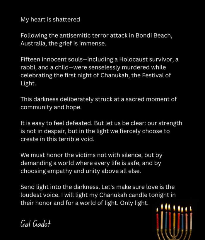 Reacția lui Gal Gadot