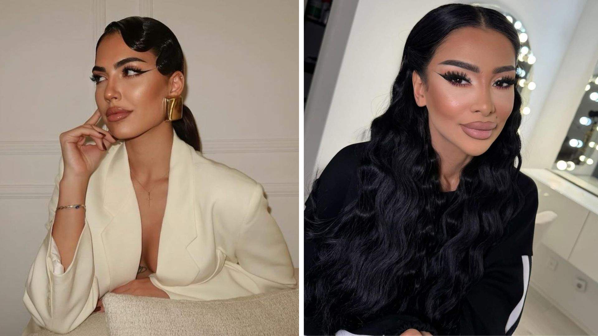 Colaj foto Vanessa și Cristina Pucean