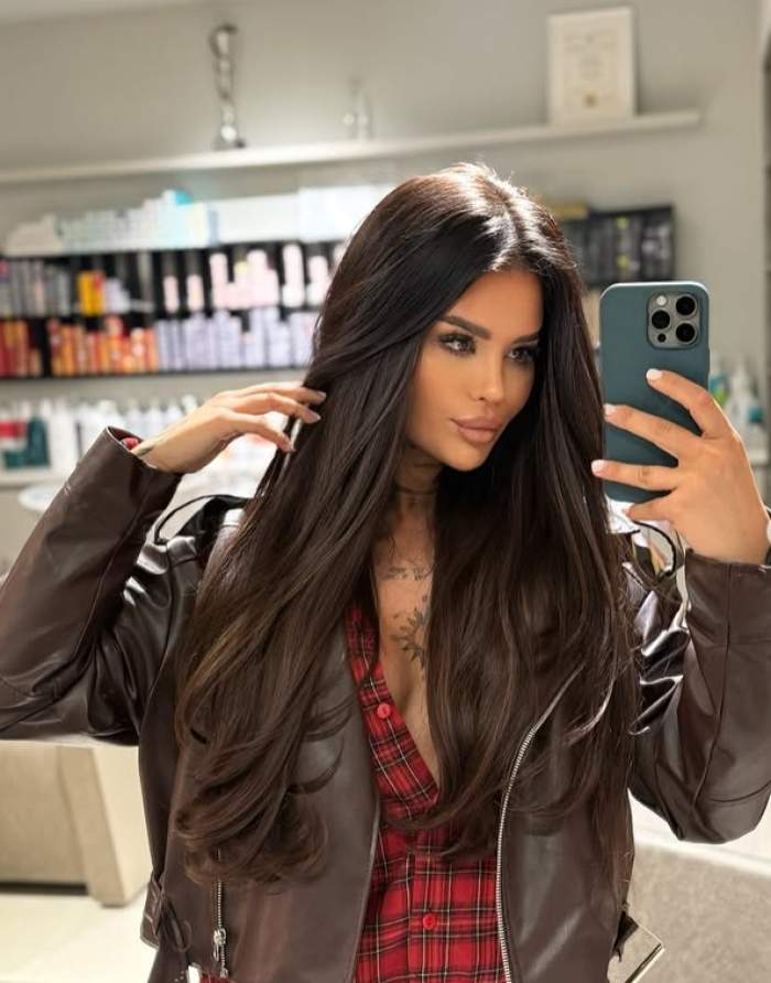 diandra doris isi face selfie in oglinda