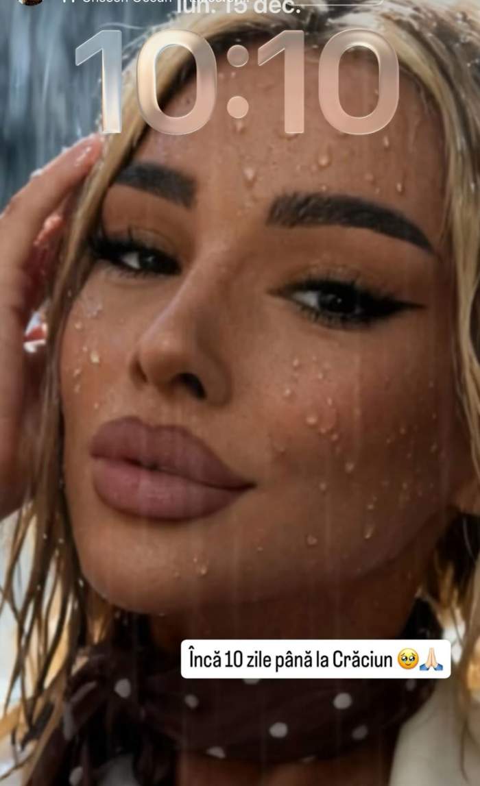 Ecranul telefonului Cristinei Pucean