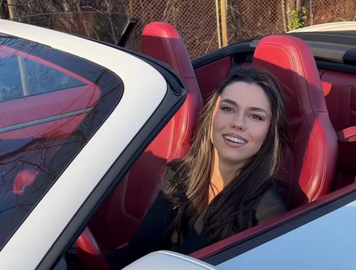 Mira își conduce noua mașină