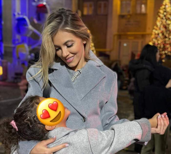 Andreea Ibacka, alături de fetița ei