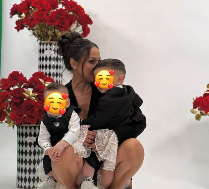 Vlăduța Lupău, alături de copiii ei