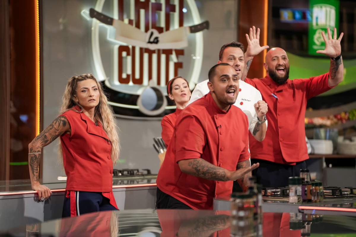 Echipa lui Chef Ștefan, victorioasă, aseară la Chefi la cuțite. Diseară, provocare triplă în arena culinară: roata nebună a ingredientelor, plus două amulete