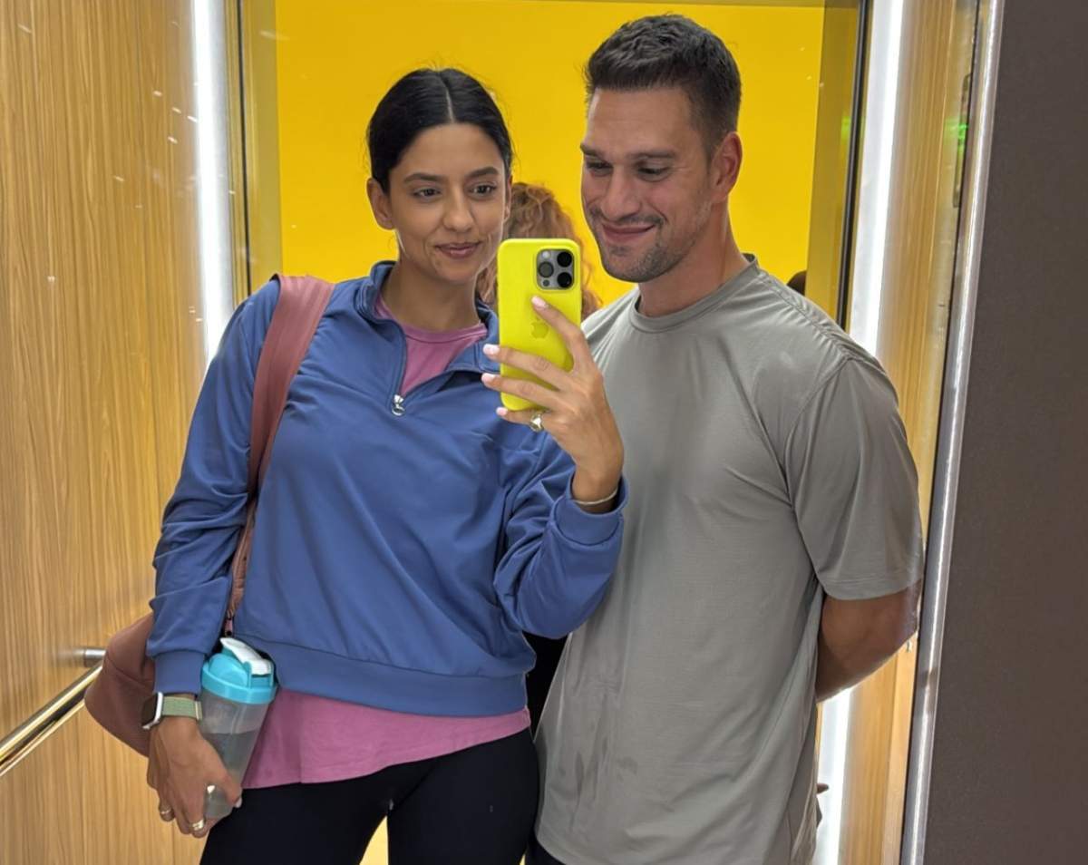 Oana Moșneagu și Vlad Gherman, poză în oglindă