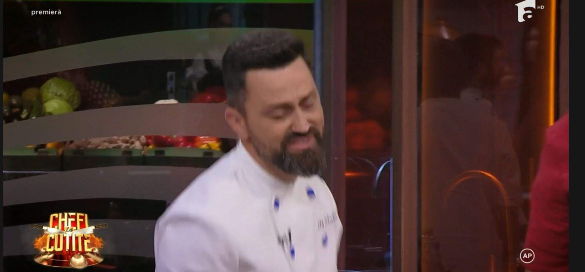 Chef Orlando Zaharia, supărat