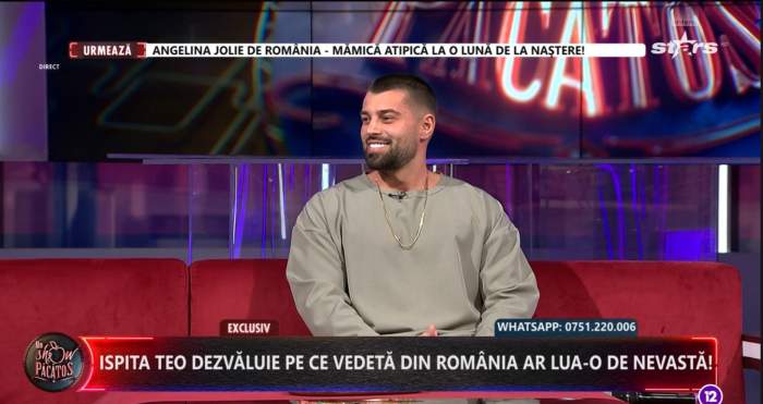 Teo, în platoul Un show păcătos