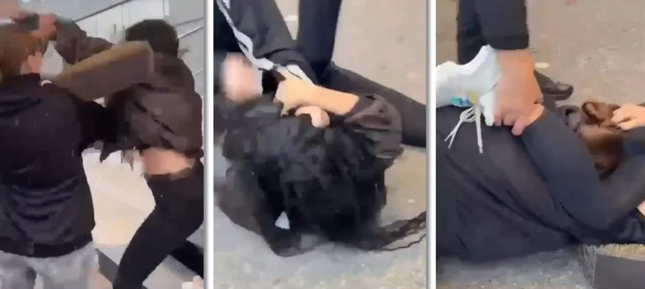 Au apărut imaginile de la încăierarea dintre soție și amantă, în Timișoara! Femeile s-au bătut pentru Regele TikTok-ului