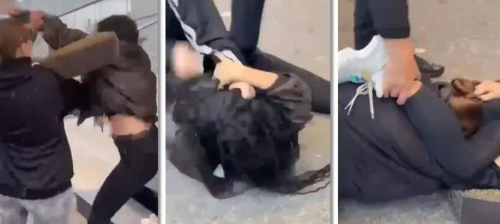 Au apărut imaginile de la încăierarea dintre soție și amantă, în Timișoara! Femeile s-au bătut pentru Regele TikTok-ului