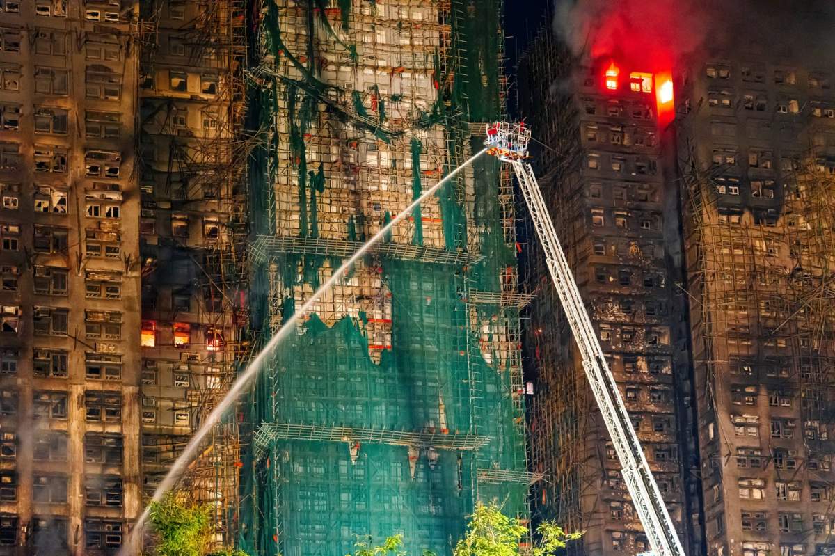 incendiu în Hong Kong