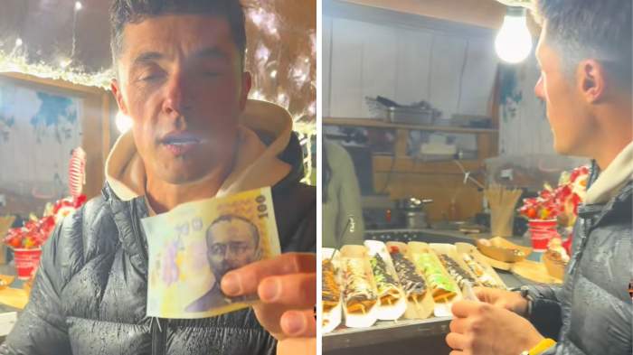 Colaj cu un localnic, la Târgul de Crăciun de la Craiova