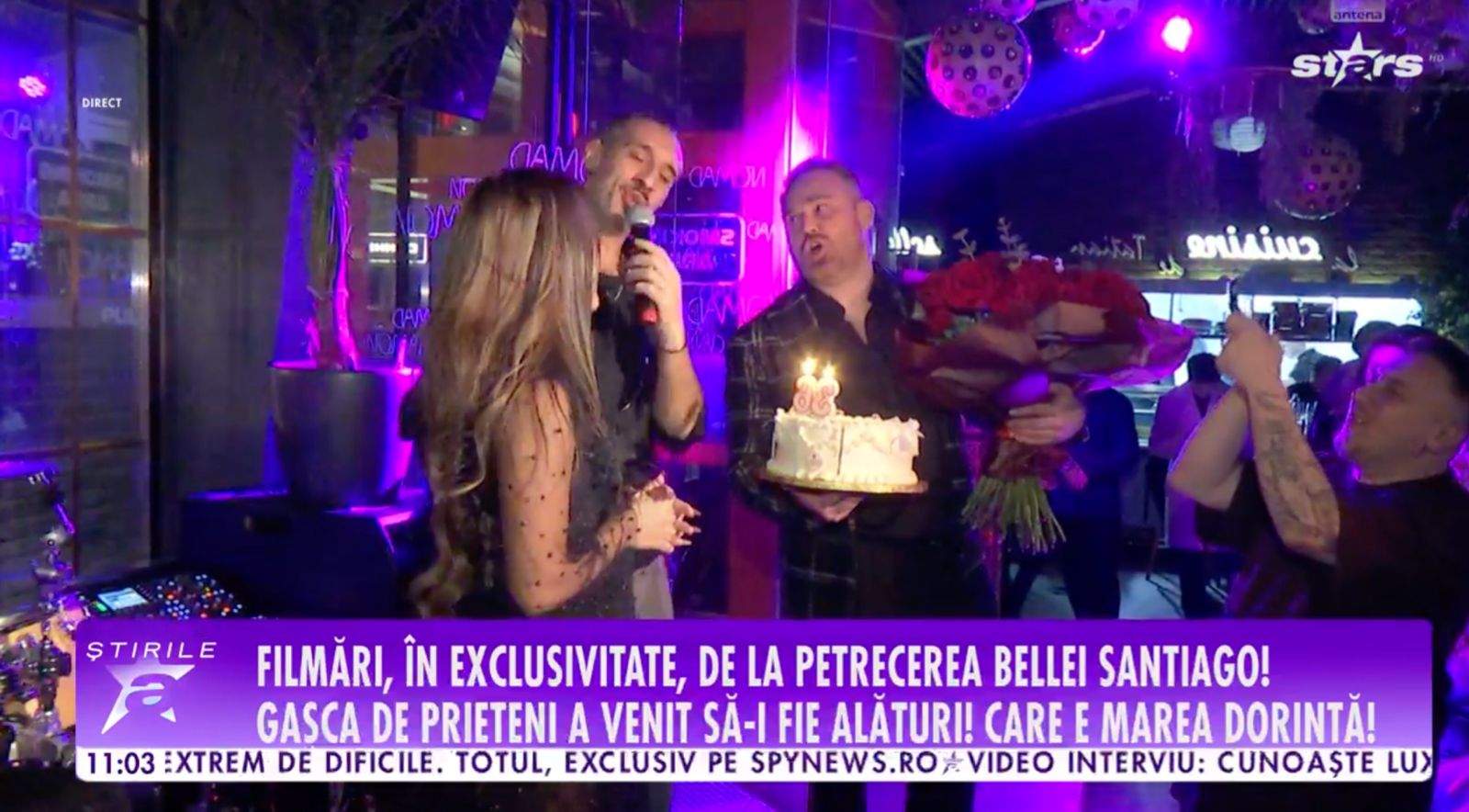 Bella Santiago și soțul ei, la petrecere