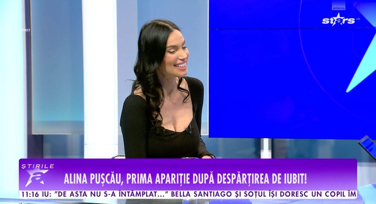 Alina Pușcău, la Știrile Antena Stars