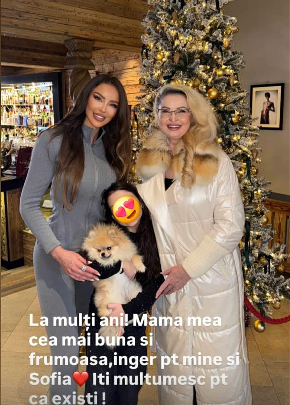 Bianca Drăgușanu, fiica ei și mama ei