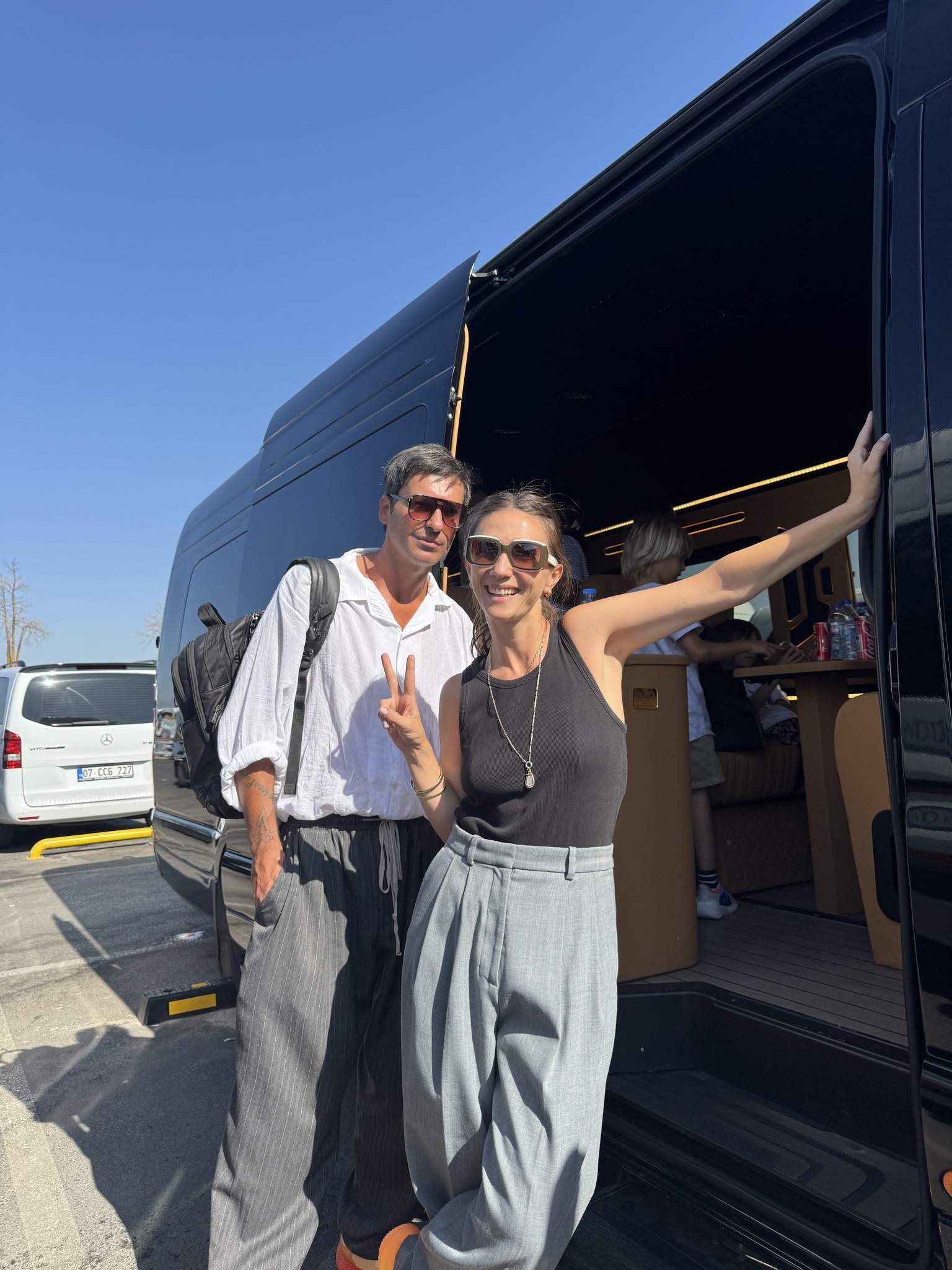 Adela Popescu și Radu Vâlcan, în ipostaze relaxate