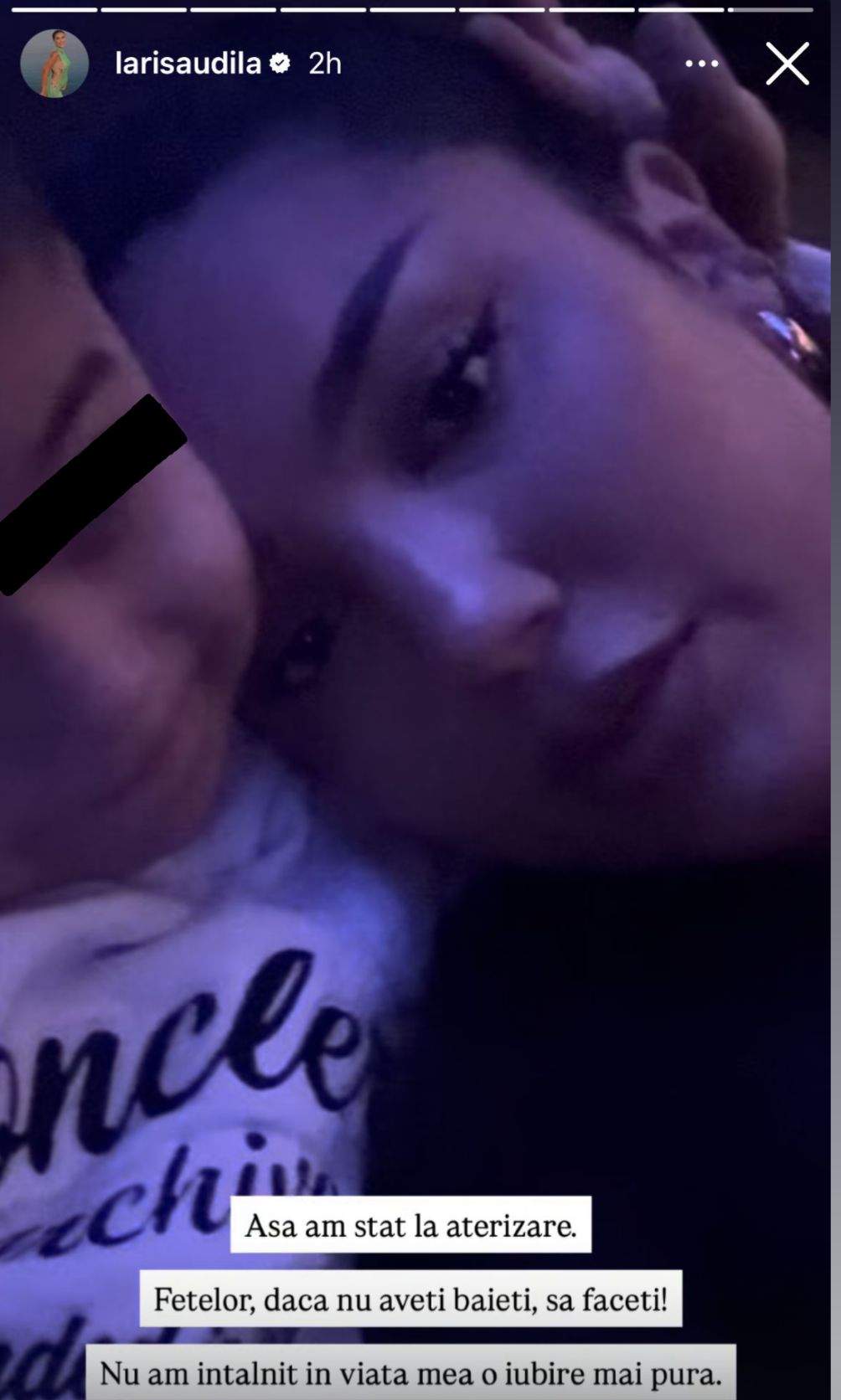 Larisa Udilă și Milan, în avion