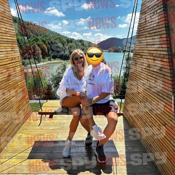 Oana Ungureanu și soțul, în natură