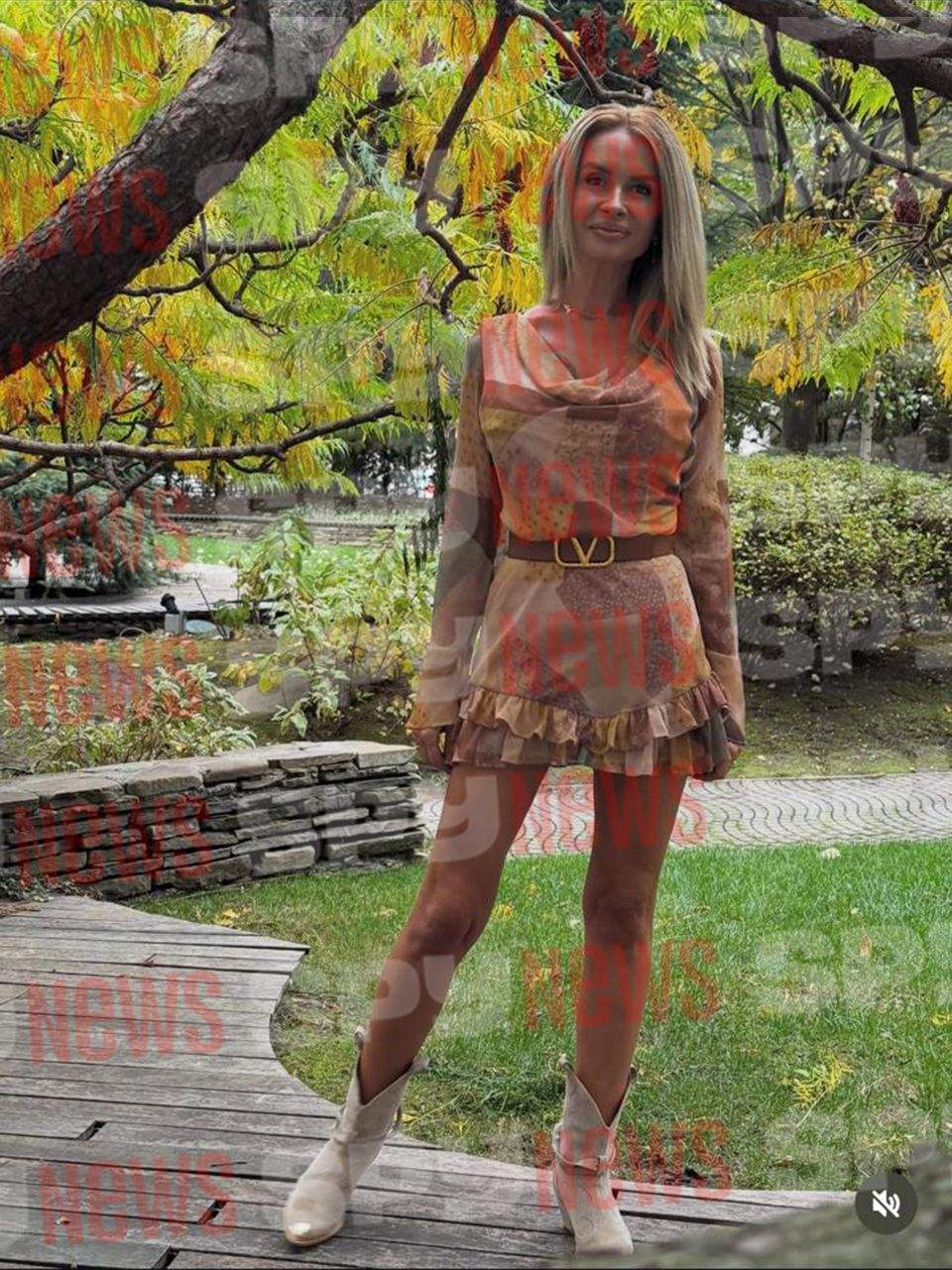 Oana Ungureanu, în parc