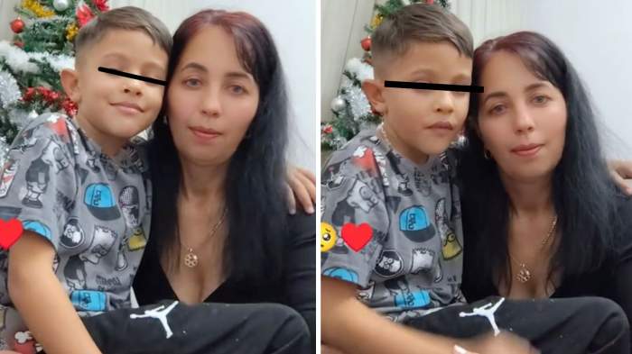 Colaj foto fiul Andrei și bunica sa