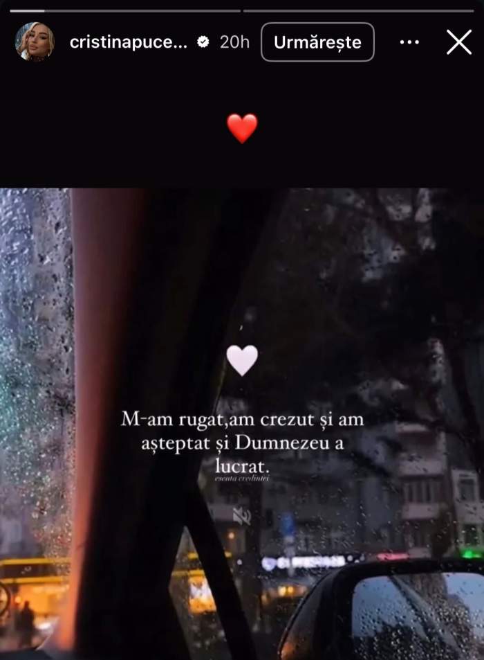 Mesajul transmis de Cristina Pucean
