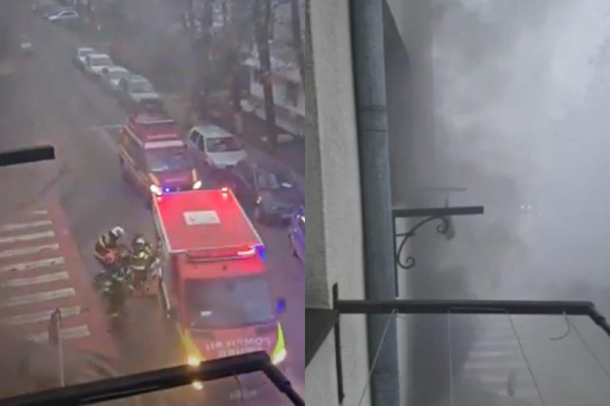 Explozie urmată de incendiu într-un bloc din Focșani!